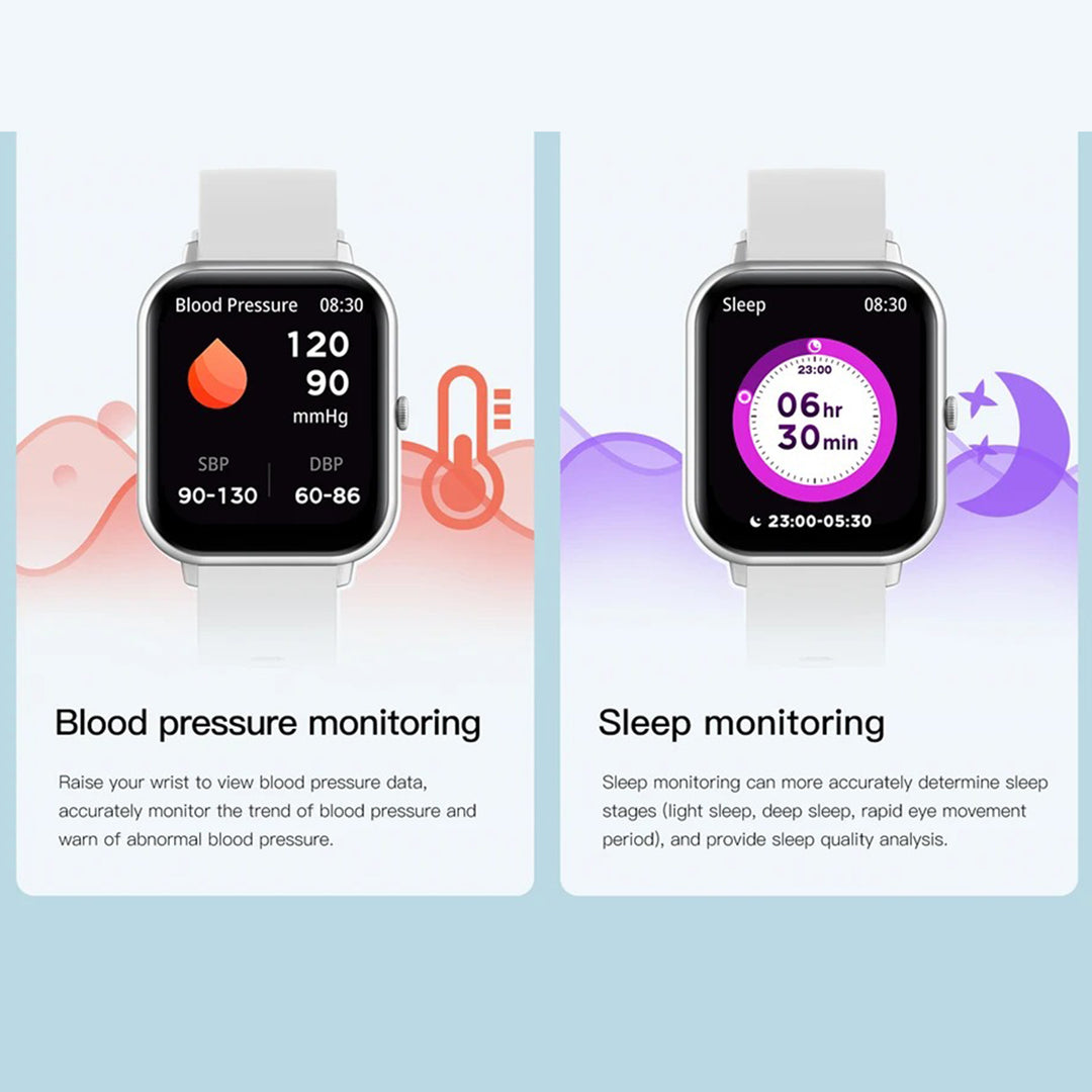 Premium Smartwatch for Women – Custom Dial, Bluetooth Calling, Music Control, IP67 Waterproof, Fitness Tracker, Heart Rate & Blood Pressure Monitor, Compatible with iOS & Android - StrengthXPhysiotherapy
