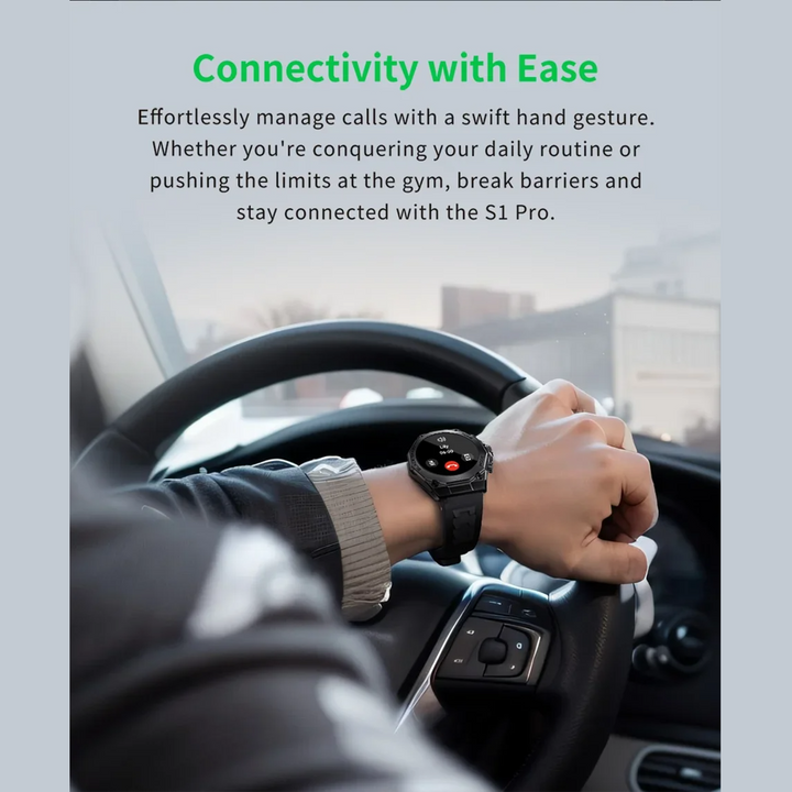 Premium Smartwatch for Men & Women – 1.43" AMOLED Display, GPS, 100+ Sports Modes, 21 Days Battery Life, 5ATM Waterproof, Wireless Charging, AI Voice Assistant, Global Version - StrengthXPhysiotherapy