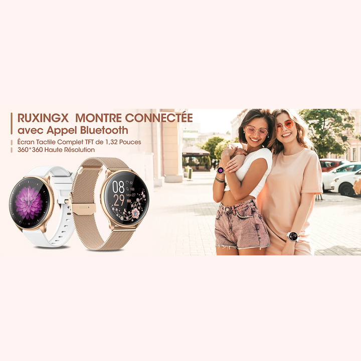 Premium Smartwatch for Women – Wireless Call/Dial, 19 Sports Modes, Sleep Monitoring, Music Player, Pedometer, Female Functions, Perfect Birthday Gift - StrengthXPhysiotherapy