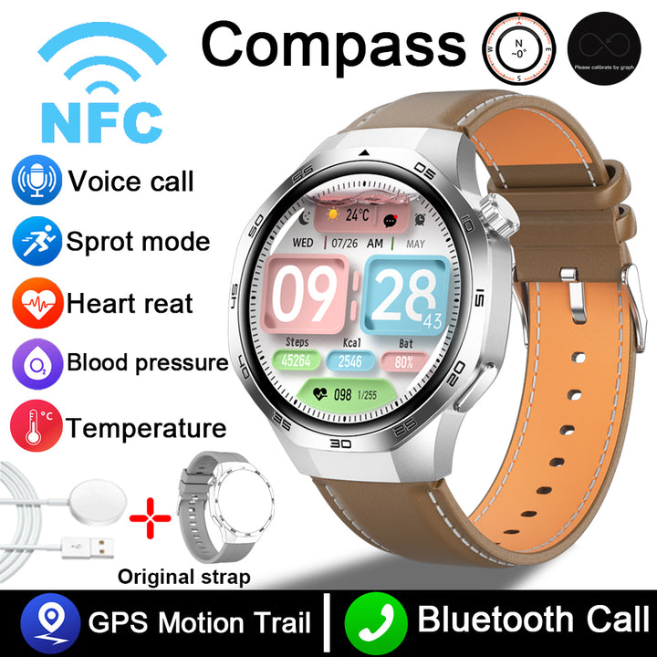 Premium AMOLED Smartwatch with AI, Bluetooth Calling, 100+ Sports Modes, IP68 Waterproof, Prayer Alerts, Health & Fitness 