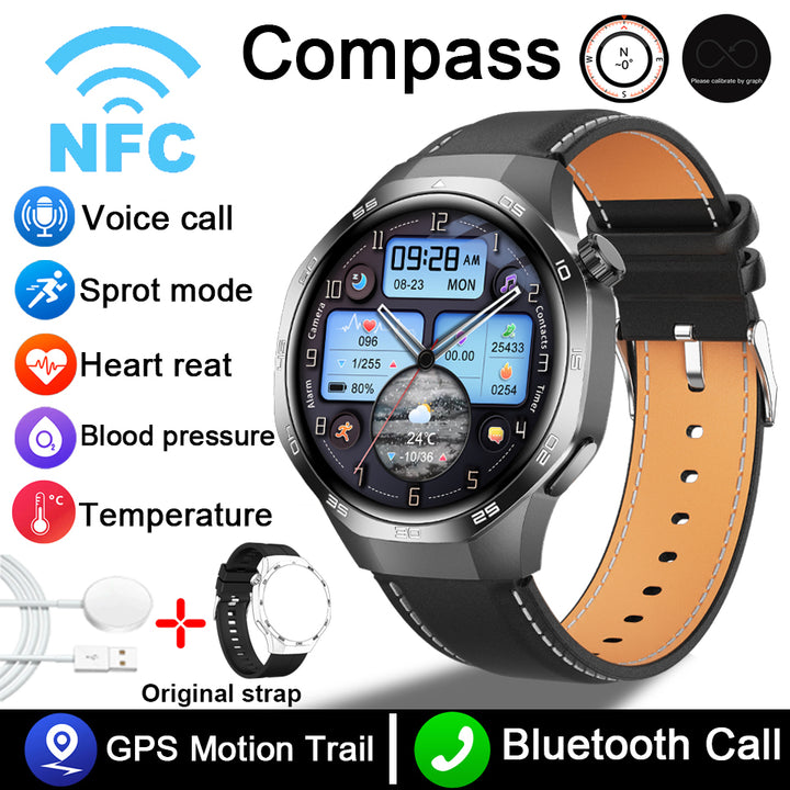 Premium AMOLED Smartwatch with AI, Bluetooth Calling, 100+ Sports Modes, IP68 Waterproof, Prayer Alerts, Health & Fitness 