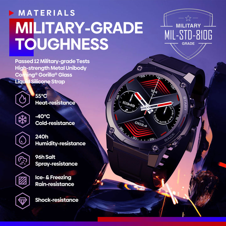 Premium Smartwatch with 1.43" AMOLED Display, Voice Calling, Health & Fitness Tracking, SpO2, Heart Rate, 14-Day Battery, 