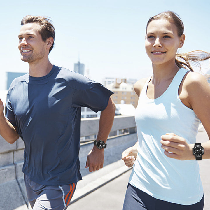 Premium Military Smartwatch for Men – Waterproof 50m, Speed Stopwatch, World Time, Coun Case, Backlit, Replaceable Stratdown 