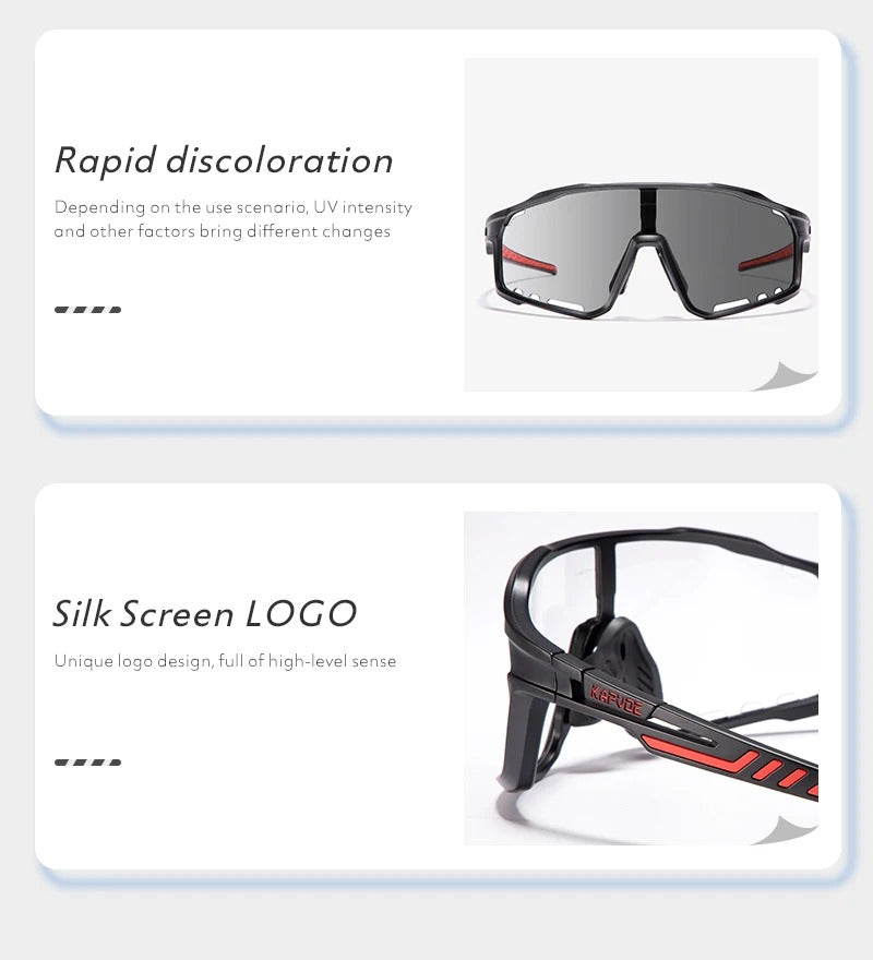 Premium Photochromic Cycling Sunglasses for Men & Women – UV400 Protection, Adjustable Lenses, Sports Eyewear for Running, MTB, Bike, Road Cycling & Driving - StrengthXPhysiotherapy