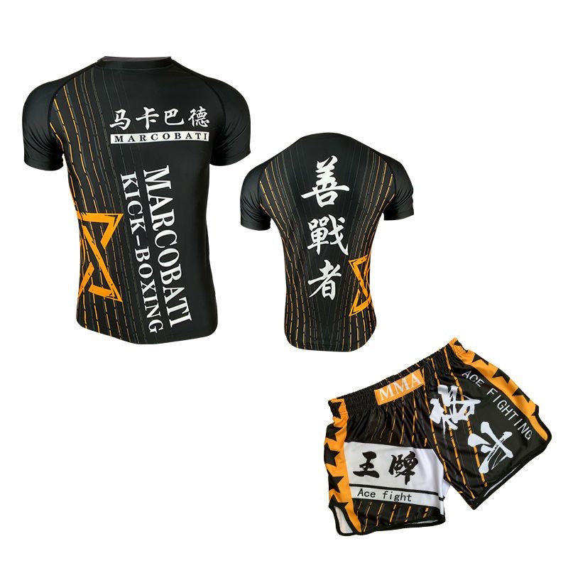Premium MMA Boxing Training Set – UFC Fighting Suit for Men, Women & Children, Breathable Quick Dry Sports Wear, Short 