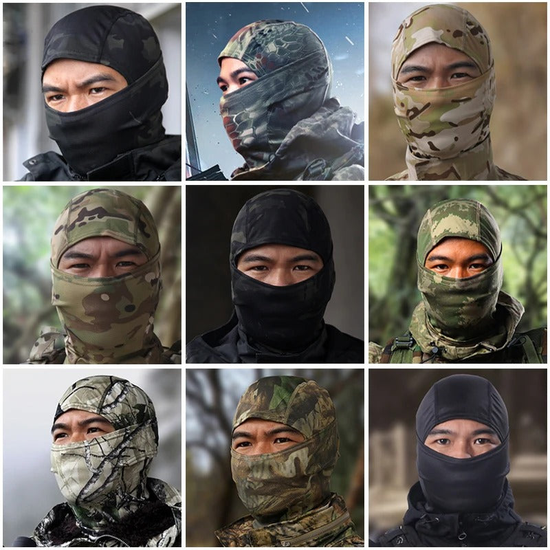 Premium Tactical Balaclava Full-Face Mask – Windproof, Dustproof Hunting, Cycling, and Wargame Headgear, Multicam Bandana Neck Gaiter for Outdoor Sports, Skiing, Climbing, and Motorcycle Use - StrengthXPhysiotherapy