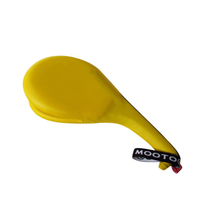 Premium Taekwondo Foot Target Kick Pad – Boxing, Kickboxing, & Sanda Training Equipment – Durable PU Leather, High Elastic Sponge – Double Target Design for High & Low Kicks – Buzz Sound & Wrist Grip – 40x20x8cm - StrengthXPhysiotherapy