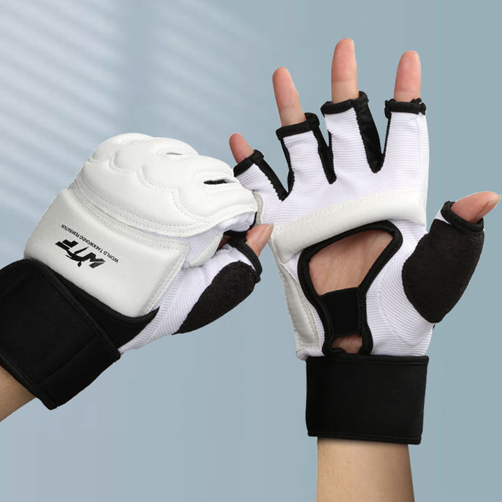 Premium Kickboxing Gloves – High Quality MMA Gloves for Muay Thai & Boxing Training – PU Leather Half Mitts for Fighters 