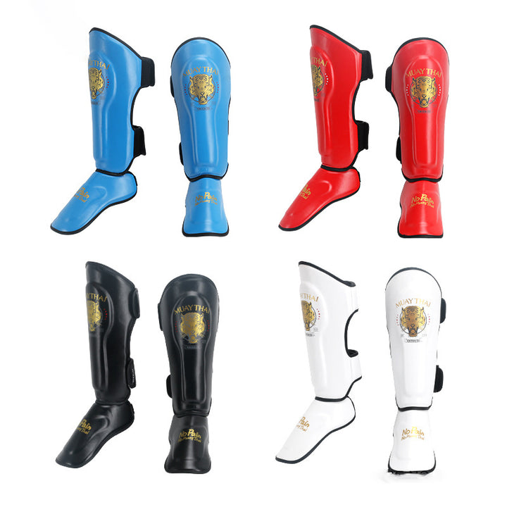 Premium Sanda Leg Protectors – Instep Boxing Foot Guards, Thai Boxing Gaiters, Leg Sleeves for Fighting & Combat Sports