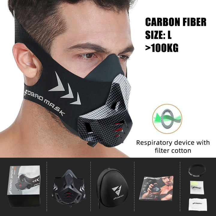 Premium Sports Mask for Running, Cycling, Gym & High Altitude Training – Cardio Workout Conditioning Mask, Air Filtration,