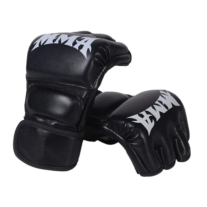 Premium Boxing Gloves for Adults – Professional Combat Training Gloves for Muay Thai, MMA, Kickboxing, & Sanda – Half 