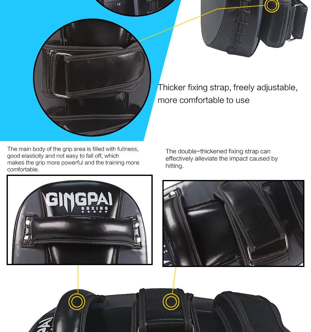 Premium Boxing Mitts Focus Punch Pads – High-Quality Training Target for Kickboxing, Muay Thai, Taekwondo & Karate – Combat Curved Pads for Boxing and Martial Arts Practice - StrengthXPhysiotherapy