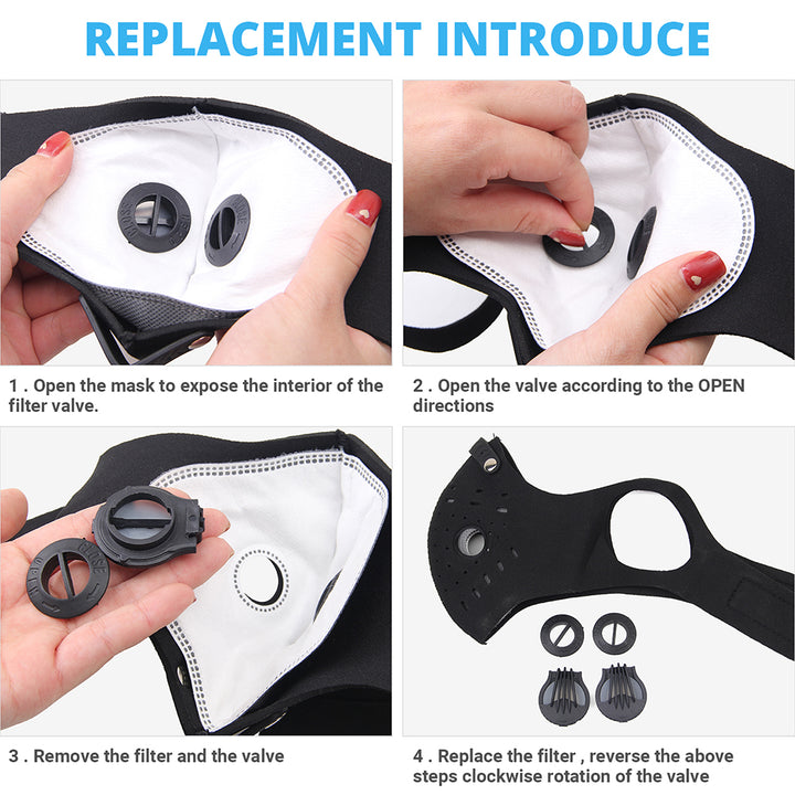 Premium Cycling Face Mask for Men and Women – Dust Proof, Anti-Smog, Activated Carbon Training Mask, Outdoor Sports 