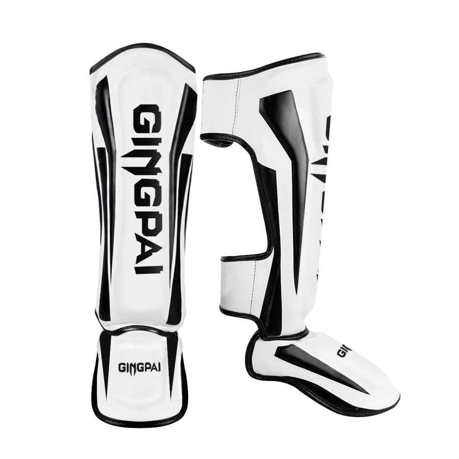 Premium Muay Thai Leg Protectors – High Quality Sanda Fighting Combo with Thickened Back Guard, Durable Leg Guards 