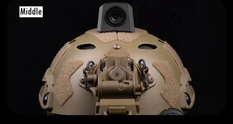 High-Quality Tactical Helmet Camera Model - Hook and Loop Fast Attachment, Prop for CS Game, Filming, Tactical Training, Durable Plastic, Black 8.9cm x 5.2cm x 4cm - StrengthXPhysiotherapy
