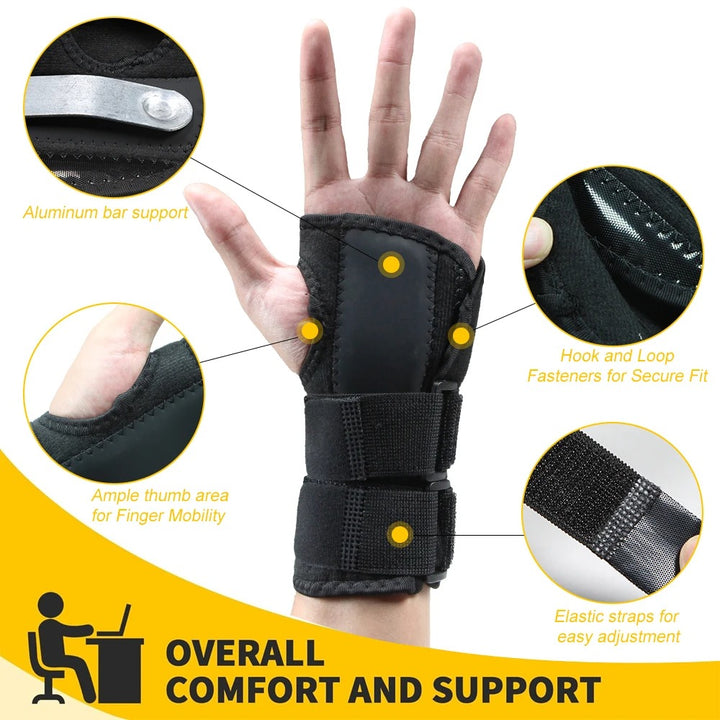 Premium Thumb Brace Guard – Adjustable Support Gloves for Thumb & Wrist Pain Relief, Soft Breathable Half Finger Boxing Gloves for Comfort & Stability - StrengthXPhysiotherapy