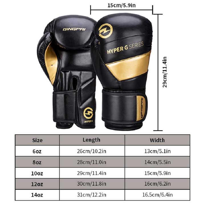 Premium Boxing Gloves – High Quality PU Leather, Wear-Resistant & Breathable, Thickened Protective Gloves for Sanda & Combat
