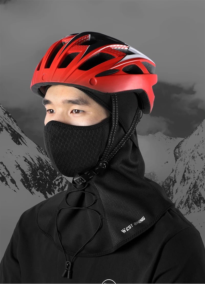 Premium Winter Cycling Face Mask – Fleece Thermal Balaclava, Windproof Ski Mask, Snowboard Cap, Adjustable Drawstring, Nylon Lycra for Ultimate Warmth and Comfort - StrengthXPhysiotherapy