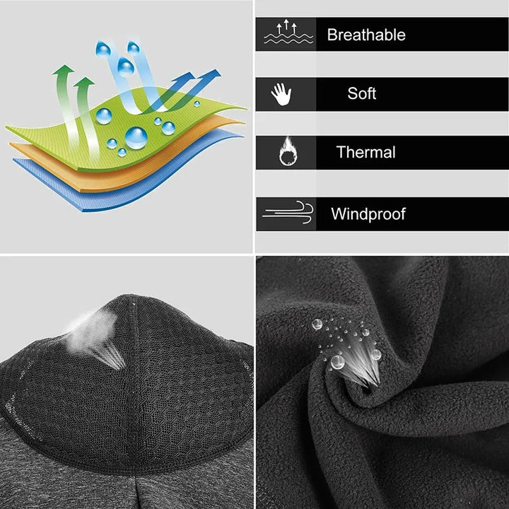 Premium Winter Cycling Face Mask – Fleece Thermal Balaclava, Windproof Ski Mask, Snowboard Cap, Adjustable Drawstring, Nylon Lycra for Ultimate Warmth and Comfort - StrengthXPhysiotherapy