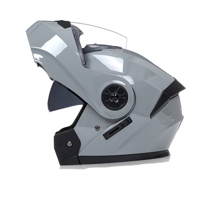 Premium Full Face Motorcycle Helmet - DOT & ECE Certified, Double Lens, Inner Sun Visor, Lightweight ABS Shell Removable Nose