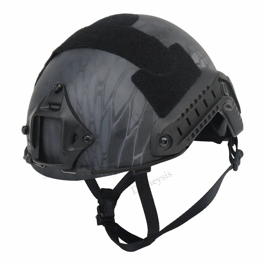 Premium FAST Tactical Helmet – Airsoft MH Camouflage, NVG Mount, Adjustable Outdoor Sport Helmet for Safety & Tactical Use