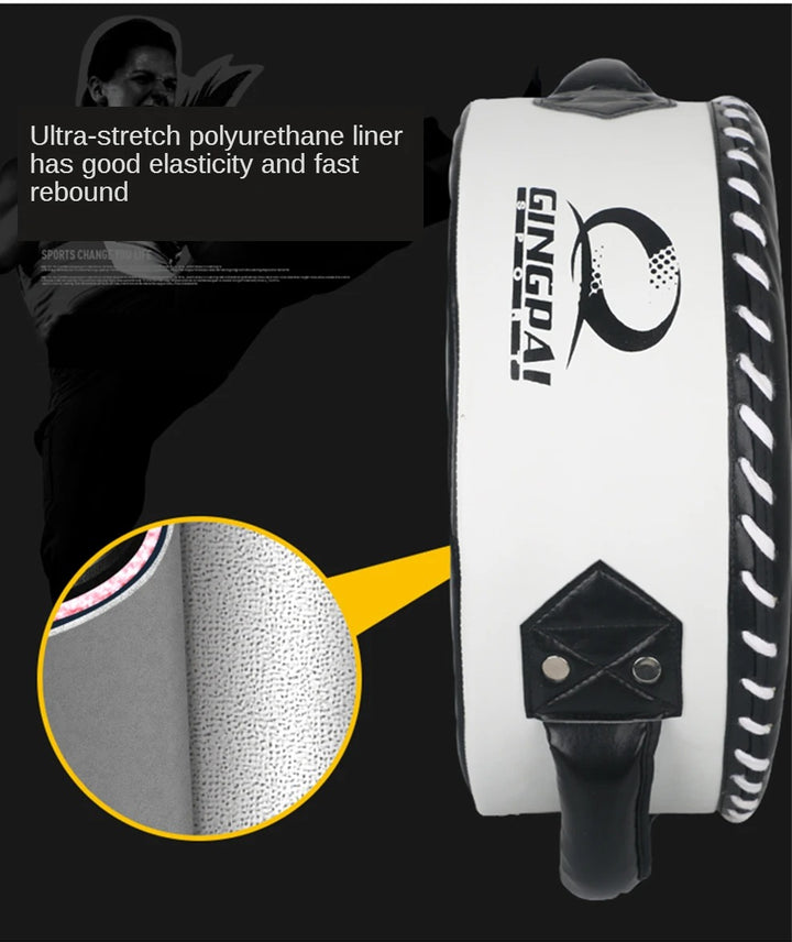 Premium High-Quality Boxing Target Shield – Large Round PU Focus Pad for Karate, Taekwondo, Kickboxing & Martial Arts Training – Hand & Foot Training Mat - StrengthXPhysiotherapy