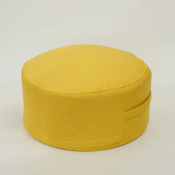 Premium Round High-Strength Sponge Seat Cushion – Comfortable Tatami Meditation & Yoga Pad – Removable Linen Cove