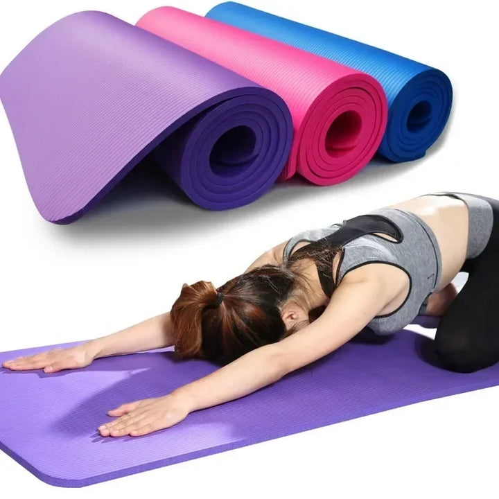 Premium 6MM Thick Yoga Mat – Anti-Skid EVA Foam Exercise & Pilates Mat – Comfortable, Durable Sports Fitness Mat
