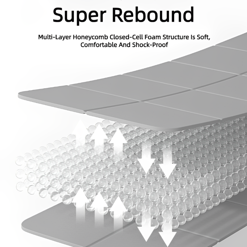 Premium Foldable Yoga Mat – Eco-Friendly TPE Fitness Mat – Double-Sided Non-Slip Design – Portable & Lightweight Travel