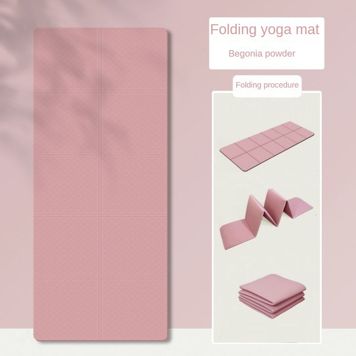 Premium Foldable Yoga Mat – Eco-Friendly TPE Fitness Mat – Double-Sided Non-Slip Design – Portable & Lightweight Travel