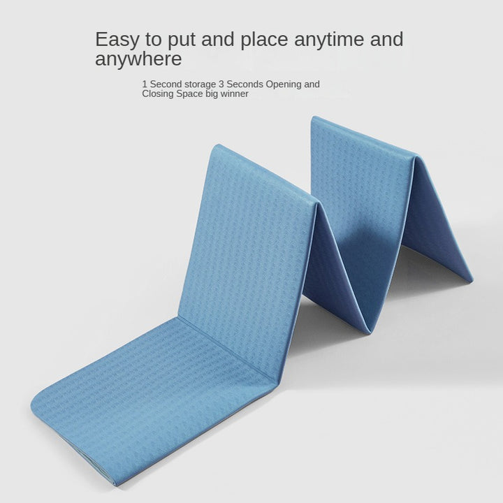 Premium Foldable Yoga Mat – Eco-Friendly TPE Fitness Mat – Double-Sided Non-Slip Design – Portable & Lightweight Travel