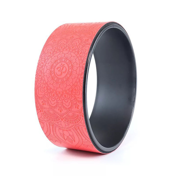 Premium 12.2 Inch Yoga Wheel for Back Pain Relief – Comfortable Myofascial Release Prop – Durable PU Rubber Surface, Supports